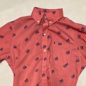 Salmon casual button-down by IZOD, Size S